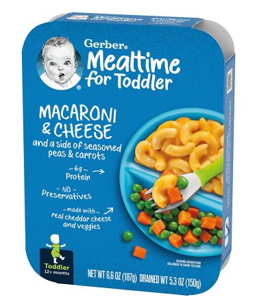Gerber Macaroni & Cheese with Seasoned Peas & Carrots - 12+ Months, 6.6 oz - Buy Online on SooperMarket.com