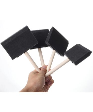 Bates 4 Inch Foam Paint Brushes - 8 pcs, Sponge Brushes for Painting and Staining - Buy Online on SooperMarket.com