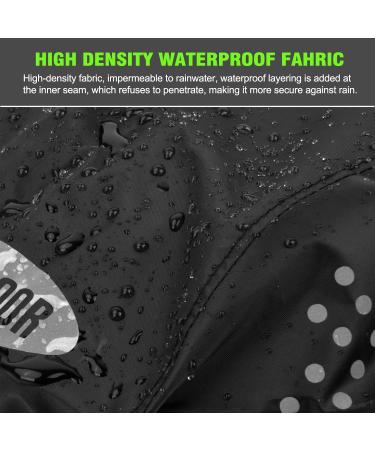 Catime Waterproof Bicycle Helmet Cover - Reflective Rain Protection for Kids & Adults - Adjustable Buckle Dustproof High Visibility Black - Buy Online on SooperMarket.com