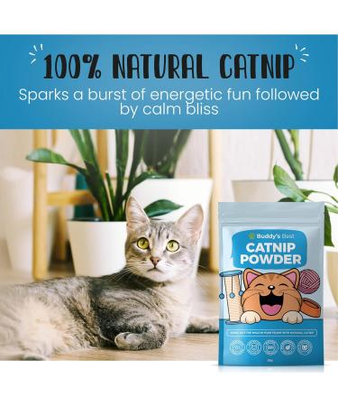 BUDDY'S BEST Catnip | 100% Natural Organic & Air Dried | Strong & Pungent Aroma Encourages Exercise & Play | 35g - Buy Online on SooperMarket.com