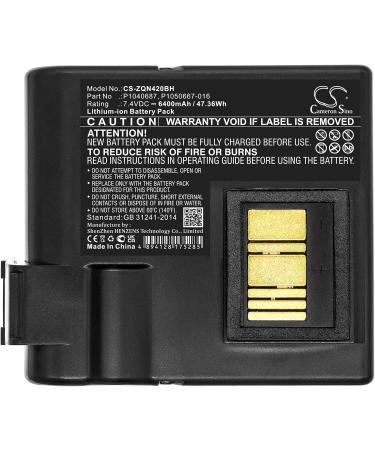 Replacement Battery for Zebra QLN420 & ZQ630 | 6400mAh | BTRY-MPP-68MA1-01 - Buy Online on SooperMarket.com