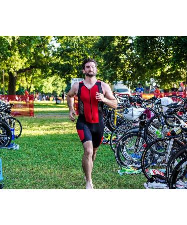 Kona II Men's Sleeveless Triathlon Suit with Storage Pocket - Small Charcoal/Black - Buy Online on SooperMarket.com