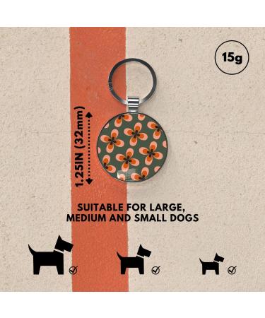 DISONTAG QR Code Dog ID Tag - Personalized Social Profile Free Online Pet Management Modifiable Privacy Controls Round A4 Size - Buy Online on SooperMarket.com