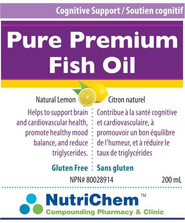 NutriChem Pure Premium Fish Oil Lemon 200ml - Buy Online on SooperMarket.com