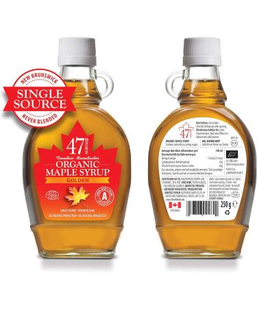 47 North Quadriga 4x Single Source Organic Grade A Maple Syrup Golden Amber Dark & Very Dark 4x250g To enjoy the full range of all true maple syrup flavours! - Buy Online on SooperMarket.com
