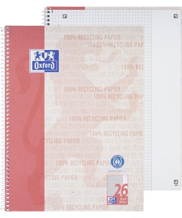 Buy Oxford Recycling College Block A4 Squared - 80 Sheets Pack of 10 | Eco-Friendly Notebooks for International Shipping - Buy Online on SooperMarket.com