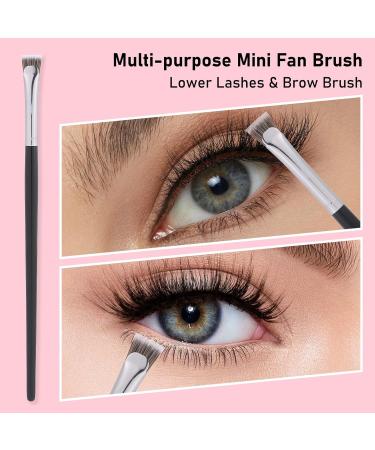 4PCS Mascara Fan Brush Set - Enhance Lower Lashes & Natural Lifted Effects | Smooth Apply No Clumping | Best Synthetic Fibre Lash Wand - Buy Online on SooperMarket.com