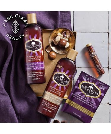 HASK Moisturizing Conditioner with Macadamia Oil - 355ml | Color-Safe Animal Test-Free Ideal for All Hair Types - Shop Now! - Buy Online on SooperMarket.com