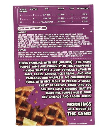 Trader Joe's Ube Mochi Pancake & Waffle Mix 13.3 oz - Delicious Purple Yam Flavor - Buy Online on SooperMarket.com