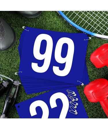 JenPen Running Bib Numbers with Safety Pins for Marathon Sports Competitor Numbers Paper Tags Waterproof Running Track and Field Competitor Numbers 6 x 7.5 Inch 100 1-100 Number - Buy Online on SooperMarket.com