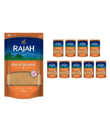 Rajah Spices Fish Seasoning | Fish Seasoning Powder | Fish Seasoning Rub | (10 x 100g)