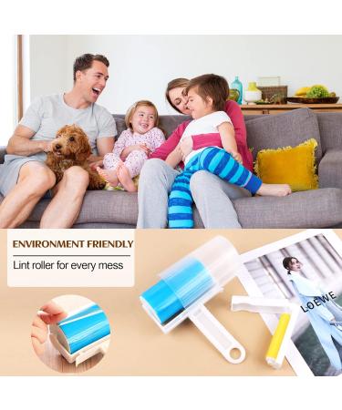 6-Pack Reusable Washable Lint Rollers - Portable Sticky Roller for Furniture Carpets & Clothing - Eco-Friendly & Foldable with Cover - Buy Online on SooperMarket.com
