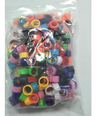 Givats Pigeon Footrings for Parrots - 300 Pieces Quail & Poultry Bands | Multi-Color 8mm Clip Leg Rings for Chickens & Pigeons - Buy Online on SooperMarket.com