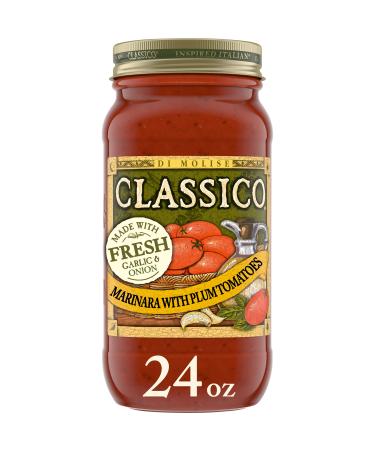 Classico Marinara with Plum Tomatoes & Olive Oil Pasta Sauce (24 oz Jar)