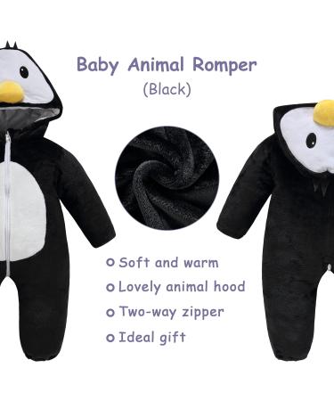 COOKY.D Unisex Winter Animal Hooded Baby Romper - Black Bird (18-24 Months) - Buy Online on SooperMarket.com