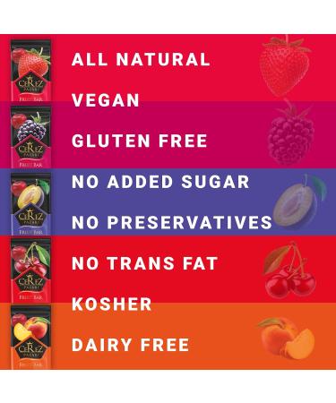 Cerez Pazari Dried Fruit Roll Ups 25g x 35 pack Snacks Variety Pack for Kids Healthy Fruit Snacks Bulk Vegan Real Fruit Bars Snacks with Strawberry Blackberry Plum Sour Cherry and Peach - Buy Online on SooperMarket.com