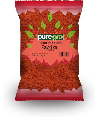 Puregro Paprika 60 Asta 1kg | Paprika | All Purpose Seasoning Spice | Ground Paprika | Paprika Powder | 1kg | Premium Quality | 60 ASTA - Buy Online on SooperMarket.com