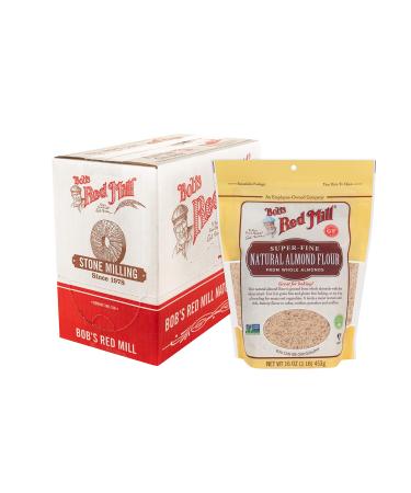 Bob's Red Mill Natural Almond Flour, 16-ounce (Pack of 4) 1 Pound (Pack of 4) Stand-up Pouch