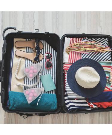 Sumdirect 100 pcs Transparent Cosmetic Containers with Lids for Cream Lip Balm & Lotion + 10 Organza Pouch - Ideal for Travel & DIY Projects - Buy Online on SooperMarket.com