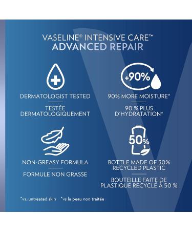 Vaseline Intensive Care Advanced Repair Unscented Lotion 600ml - Deep Moisturizing & Hydration for All Skin Types - Buy Internationally - Buy Online on SooperMarket.com