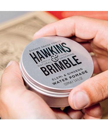 Hawkins & Brimble Gentlemen's Water Pomade - 100ml Pack - Daily Ritual Hair Styling with Elemi & Ginseng - Firm Hold Pomade for Men - Buy Online on SooperMarket.com