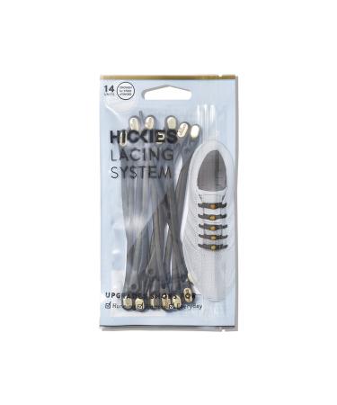 HICKIES Elastic Tie-Free Shoelaces (2.0 New) Black Gold