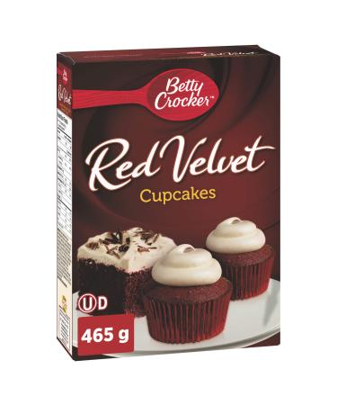 Betty Crocker Cupcake Mix Red Velvet with Cream Cheese Frosting 465 Gram 12 Count