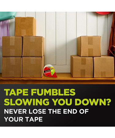 Scotch Sure Start Packaging Tape  1.88" x 38.2 yd  Designed for Packing  Shipping and Mailing  Smooth and Quiet Unwind  3" Core  Clear  2 Rolls w/1 Dispenser (3450S-2-1RD) - Buy Online on SooperMarket.com