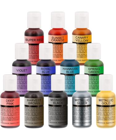 U.S. Cake Supply Airbrush Kit with 12 Vivid Colors - Complete Cake Decorating Set for Cakes, Cupcakes, Cookies, and Desserts - Buy Online on SooperMarket.com