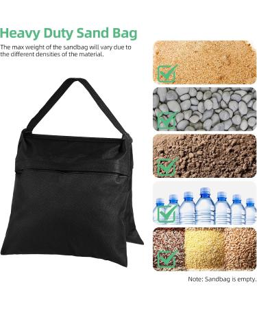 Aqirui Photography Sandbag Saddlebag for Photo Video Studio Stand Backdrop Stand Outdoor Patio Sports Transparent PP Bag and Clips Included 2 Packs - Buy Online on SooperMarket.com