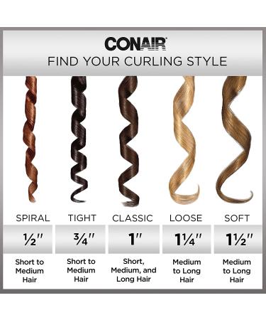 Conair Instant Heat 3/4 Inch Black Curling Iron - Fast Heating Styling Tool (Pack of 1) - Buy Online on SooperMarket.com