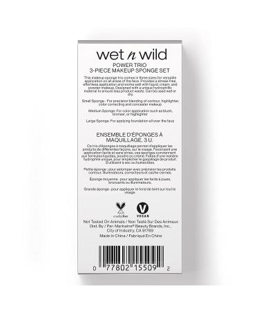 Wet n Wild Power Trio: 3-Piece Beauty Blender Makeup Sponge Set - Buy Online on SooperMarket.com