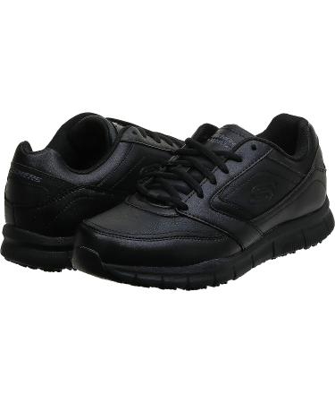 Skechers Men's Nampa Food Service Shoe 10.5 Black - Slip-Resistant Work Footwear - Buy Online on SooperMarket.com