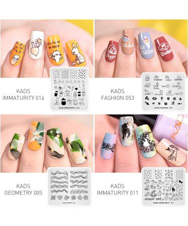 Alexnailart 20-Piece Nail Stamping Plates Set - Multi-Pattern Manicure Stencils Tool - Buy Online on SooperMarket.com