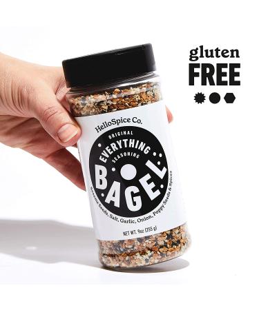 Everything Bagel Seasoning XL 9oz Jar - Sea Salt, Spices, Sesame Seeds, Onion Flakes & Garlic - Gluten Free & Keto - 1 Pack - Buy Online on SooperMarket.com