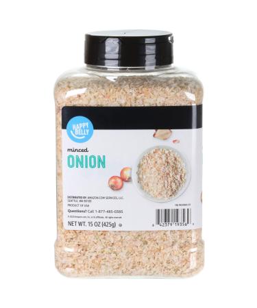 Amazon Brand - Happy Belly Onion Minced, 15 Ounce