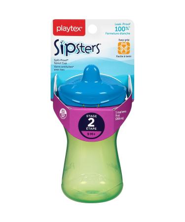 Playtex Sipsters Stage 2 Spout Sippy Cups - 9 oz | Leak-proof Design - Buy Online on SooperMarket.com