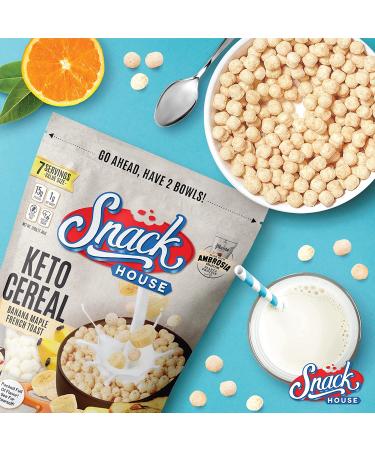 Keto Cereal - High Protein Low Carb Banana Maple French Toast | Gluten Free Healthy Breakfast â€“ 7 Servings - Buy Online on SooperMarket.com
