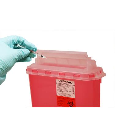 2-Pack 5.4 Qt Style Sharps Disposal Container with Touch-Free Rotating Lid - Buy Online on SooperMarket.com