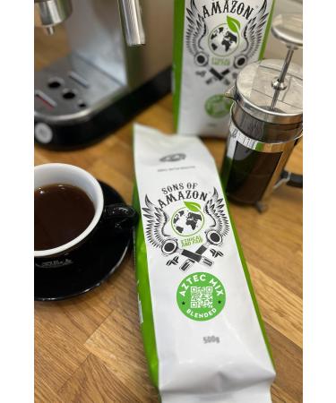 Sons of Amazon 500g Mission Mix Premium Coffee - Ethically Sourced Whole Beans - Buy Online on SooperMarket.com