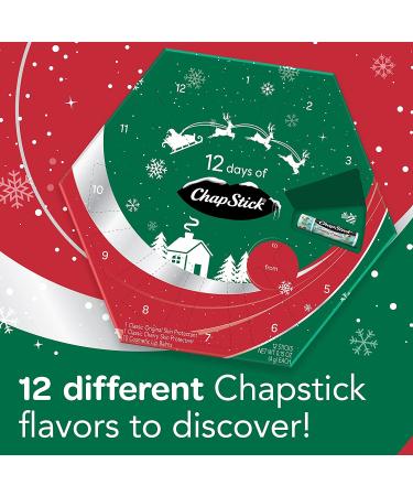 ChapStick Holiday Advent Calendar Lip Balm Gift Set - 12 Days of Lip Care (Pack of 1) - Buy Online on SooperMarket.com