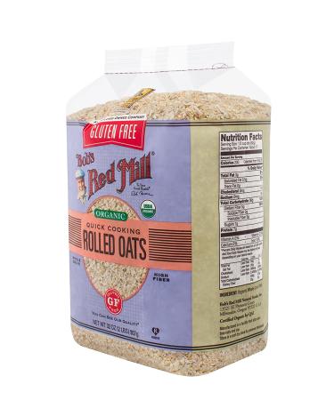 Bob's Red Mill Gluten Free Organic Quick Cooking Oats - 32 Oz | Healthy Breakfast Option - Buy Online on SooperMarket.com