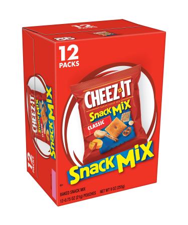 Cheez-It Snack Mix, Lunch Snacks, Office and Kids Snacks, Classic, 9oz Box (12 Packs)