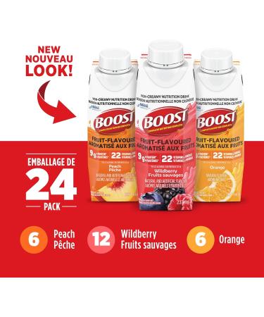 Boost Fruit Flavoured Drink Variety Pack 237ml 24 count & High Protein Meal Replacement Drink Vanilla 237 ml 6 Counts (Pack Of 4) - Buy Online on SooperMarket.com
