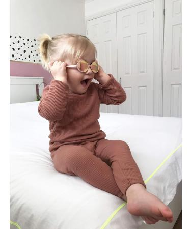 DreamBuy Ribbed Pyjama/Tracksuit/Loungewear in 20 Colors - Unisex Boys and Girls Pyjamas for Kids 6-7 Years - Leather Pink - Buy Online on SooperMarket.com