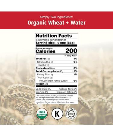 Organic Felicetti Linguine Pasta 16oz (454g) - Non-GMO Italian Pasta - 2 Pack - Buy Online on SooperMarket.com
