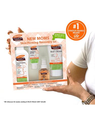 Palmer's Cocoa Butter Formula New Moms Skin Recovery Set - 4 Piece Set for Hydrated & Nourished Skin - Buy Online on SooperMarket.com