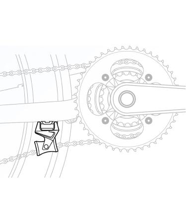 Exustar E-CCG20 Chain Guide - Black | High-Quality Chain Protection - Buy Online on SooperMarket.com
