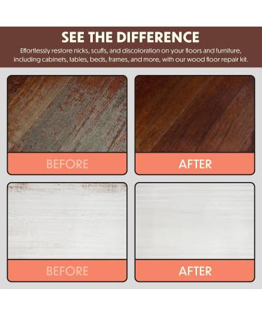 50PC Furniture Repair Kit - Brushes Markers Resin Wood Filler & More | Scratch & Molding Repair for Any Wood Color - Buy Online on SooperMarket.com