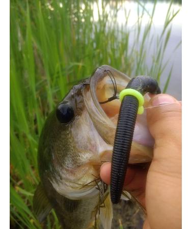 Real Fish Sink-O-Ring for Yamamoto Senko Worms | Soft Baits Rig O-Ring Tool | 3/8 inch Black - Buy Online on SooperMarket.com